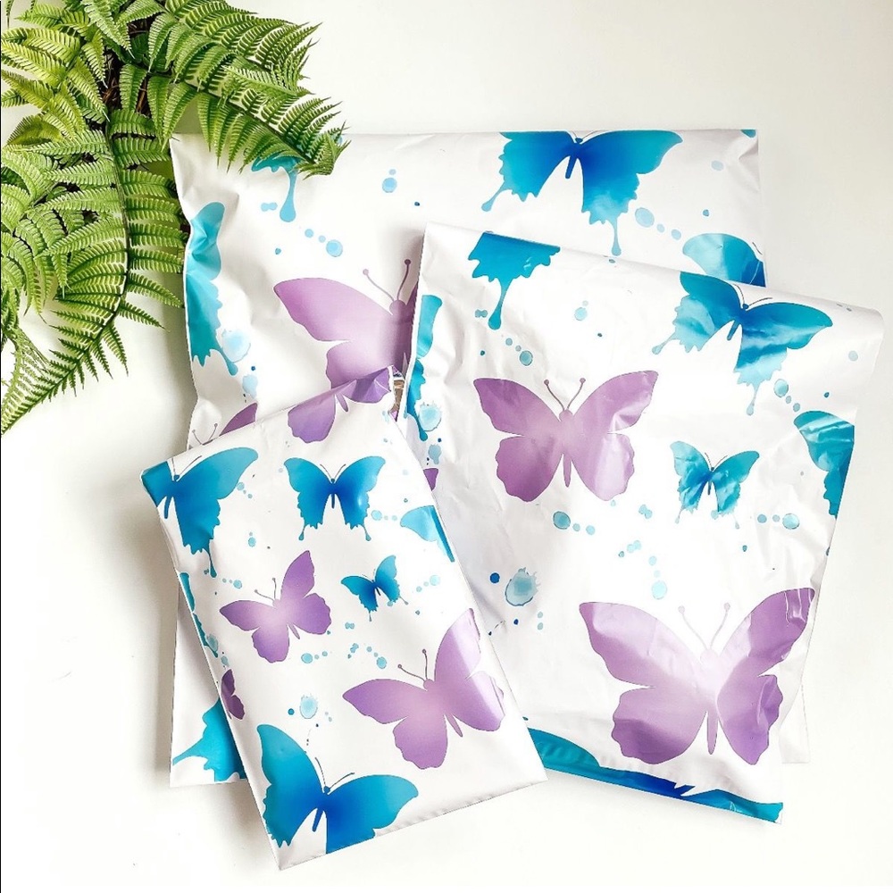 50 6X9 Poly Mailers Butterfly Flat Shipping Envelopes PRICE IS FIRM - Picture 3 of 7